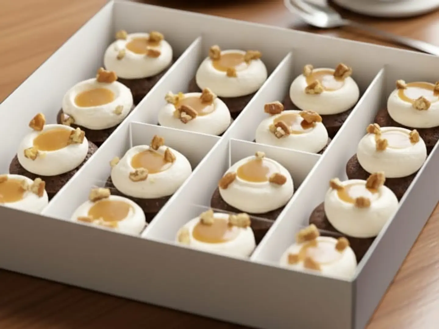 بوكس ميني كيك تمر بالكراميل - 12 قطعة