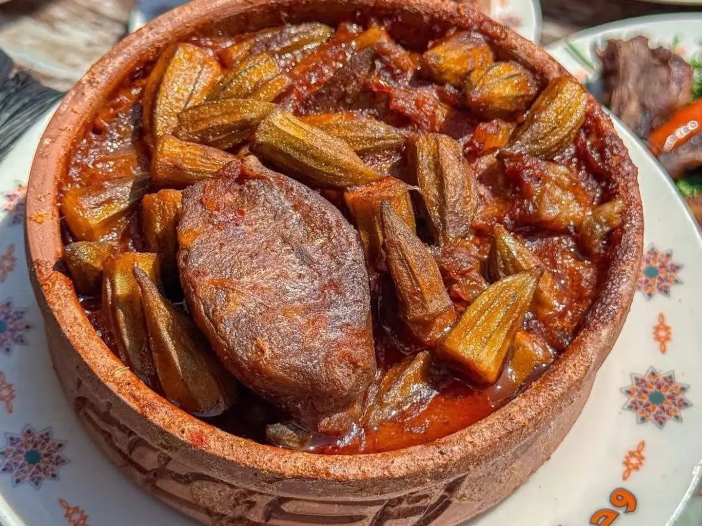 Okra With Local Meat