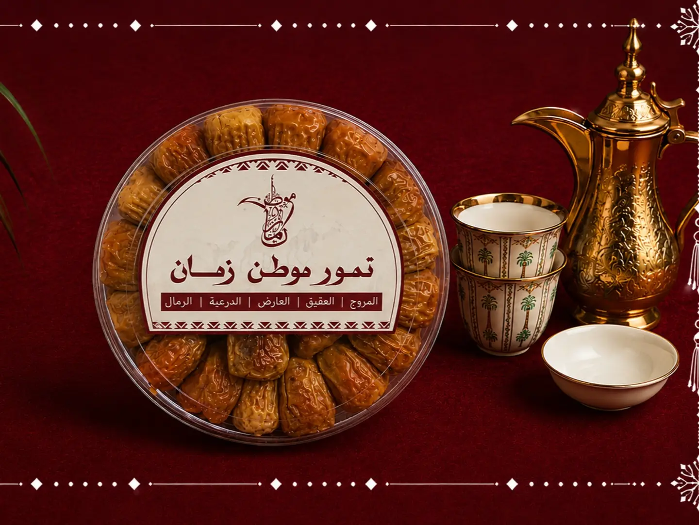 Round Box Sukkari Dates