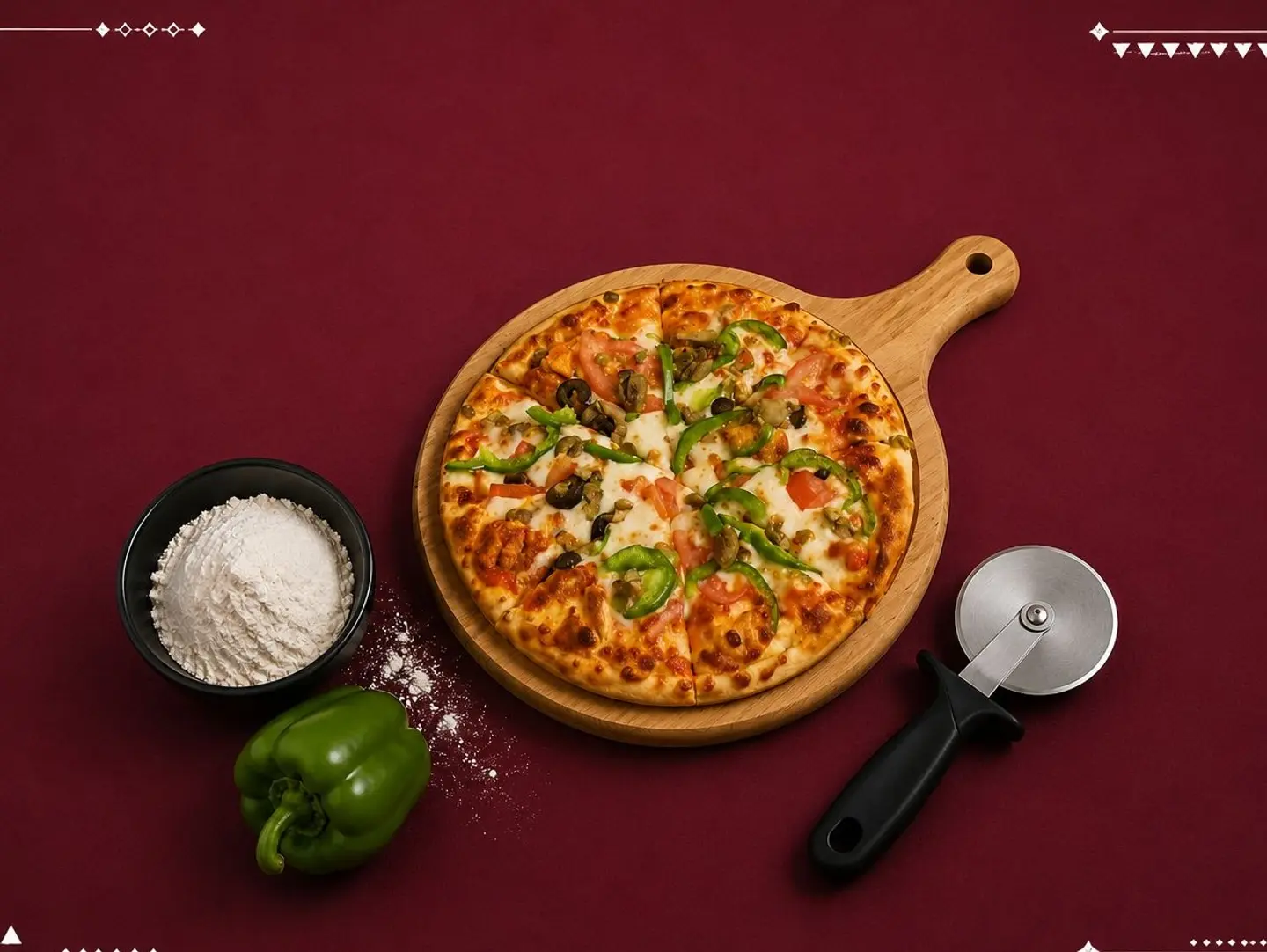 Vegetable Pizza - Medium