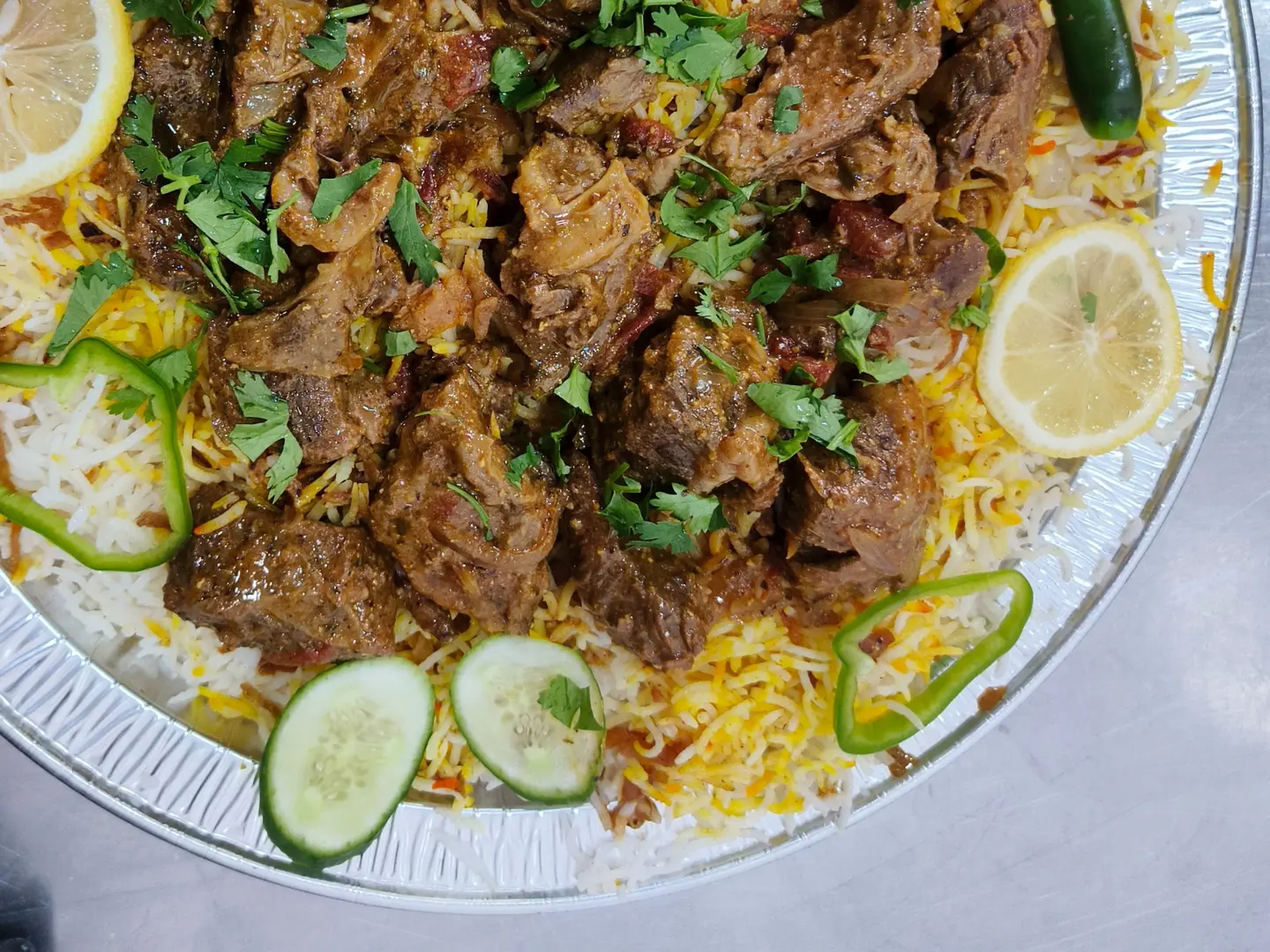 برياني لحم وسط