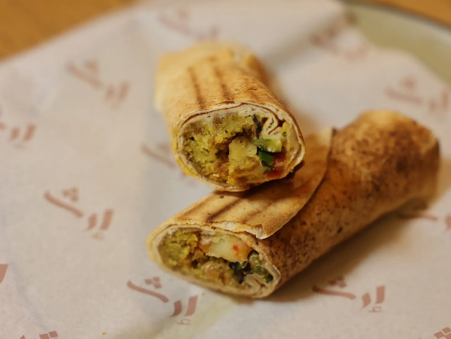 Plain Bread Falafel Sandwich