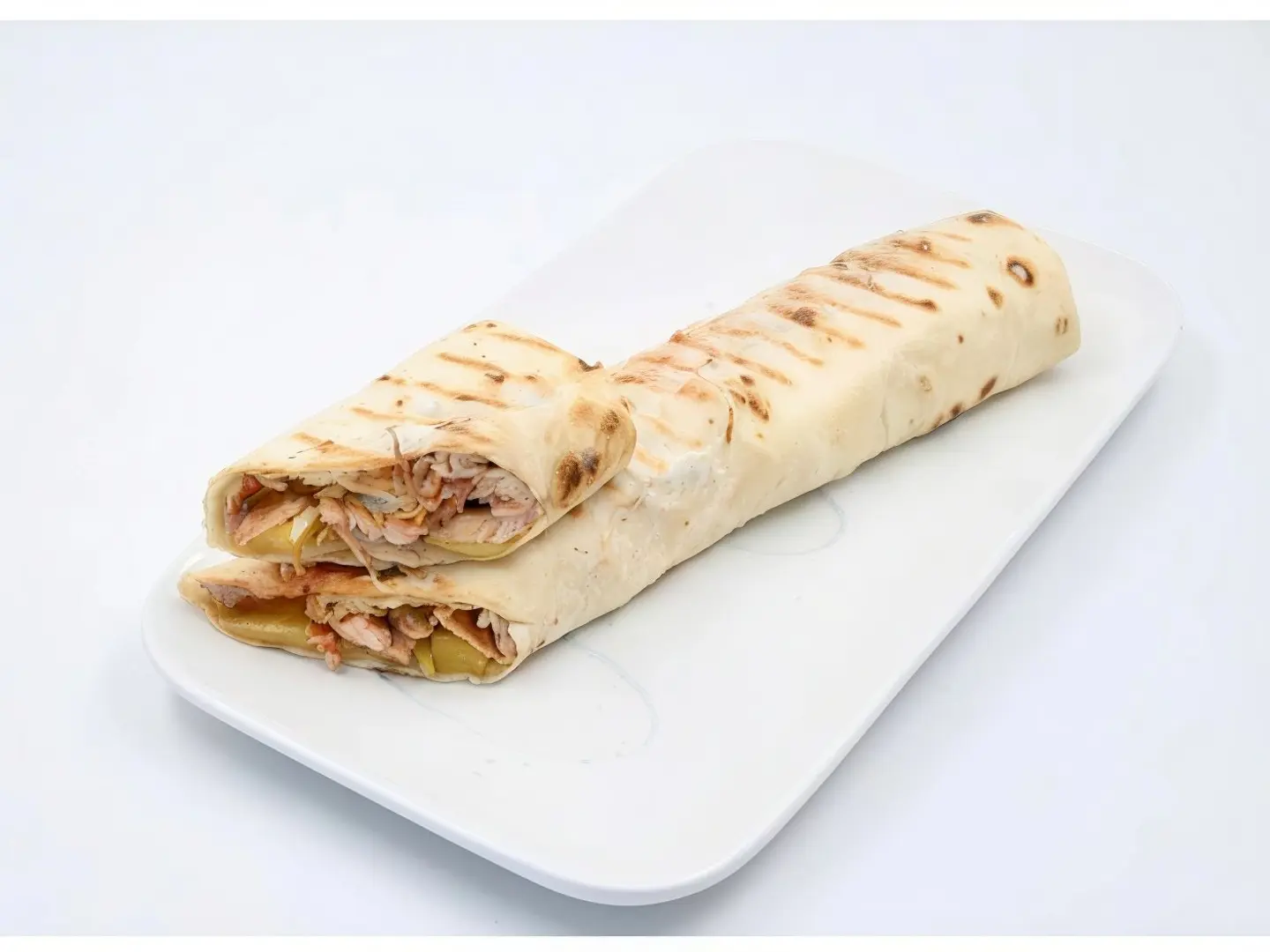 شاورما صاروخ بخبز مقمر