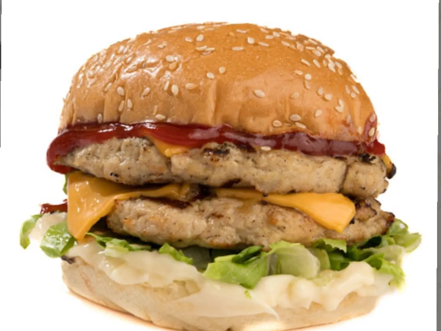 برجر دجاج دبل بالجبنة