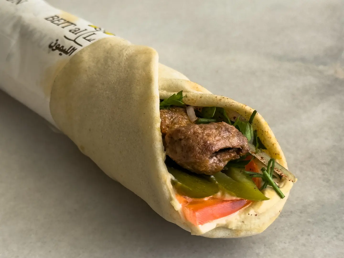 ساندوتش كباب لحم