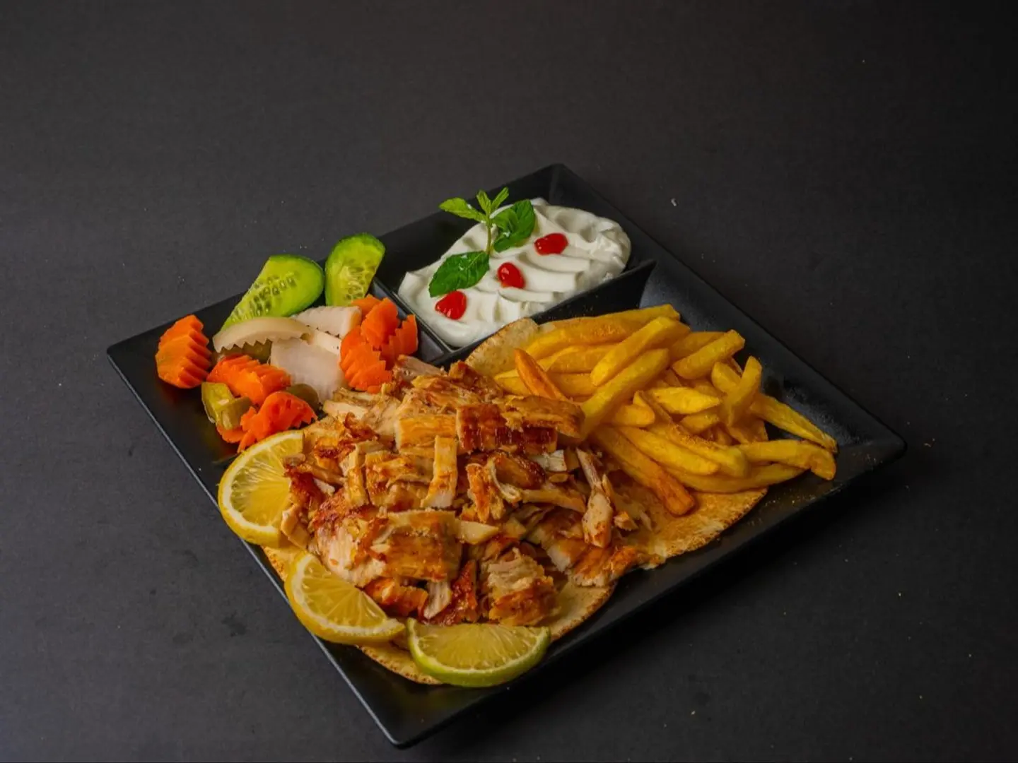 Large Meat Shawarma Platter