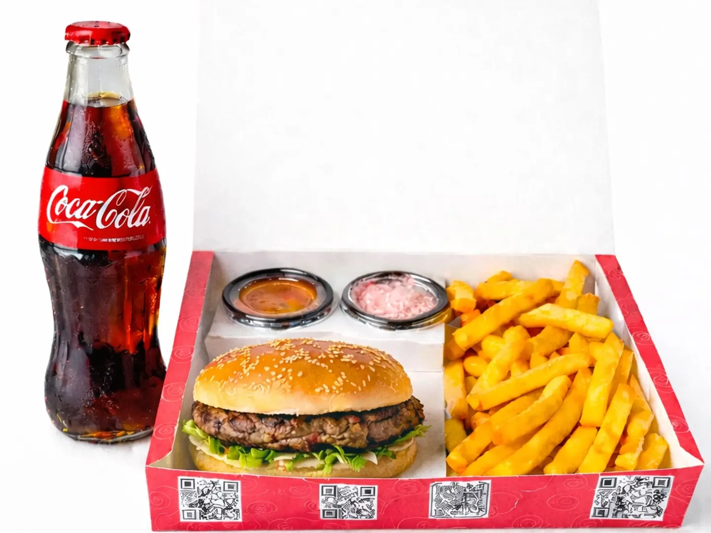 Grilled Meat Burger Meal
