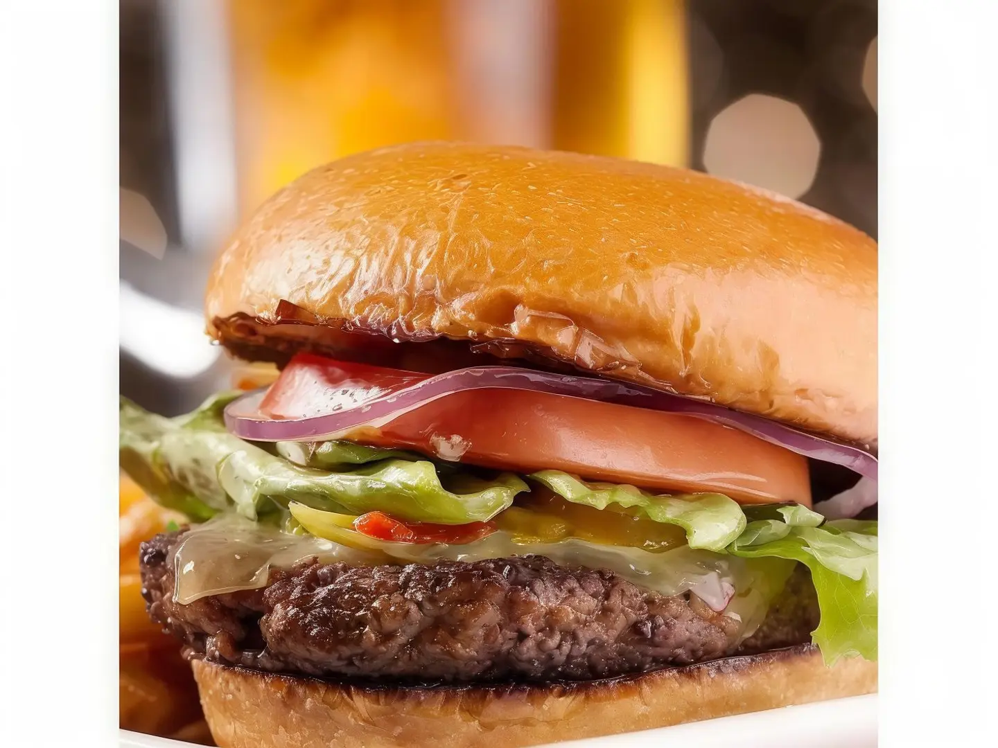 Fried Beef Burger