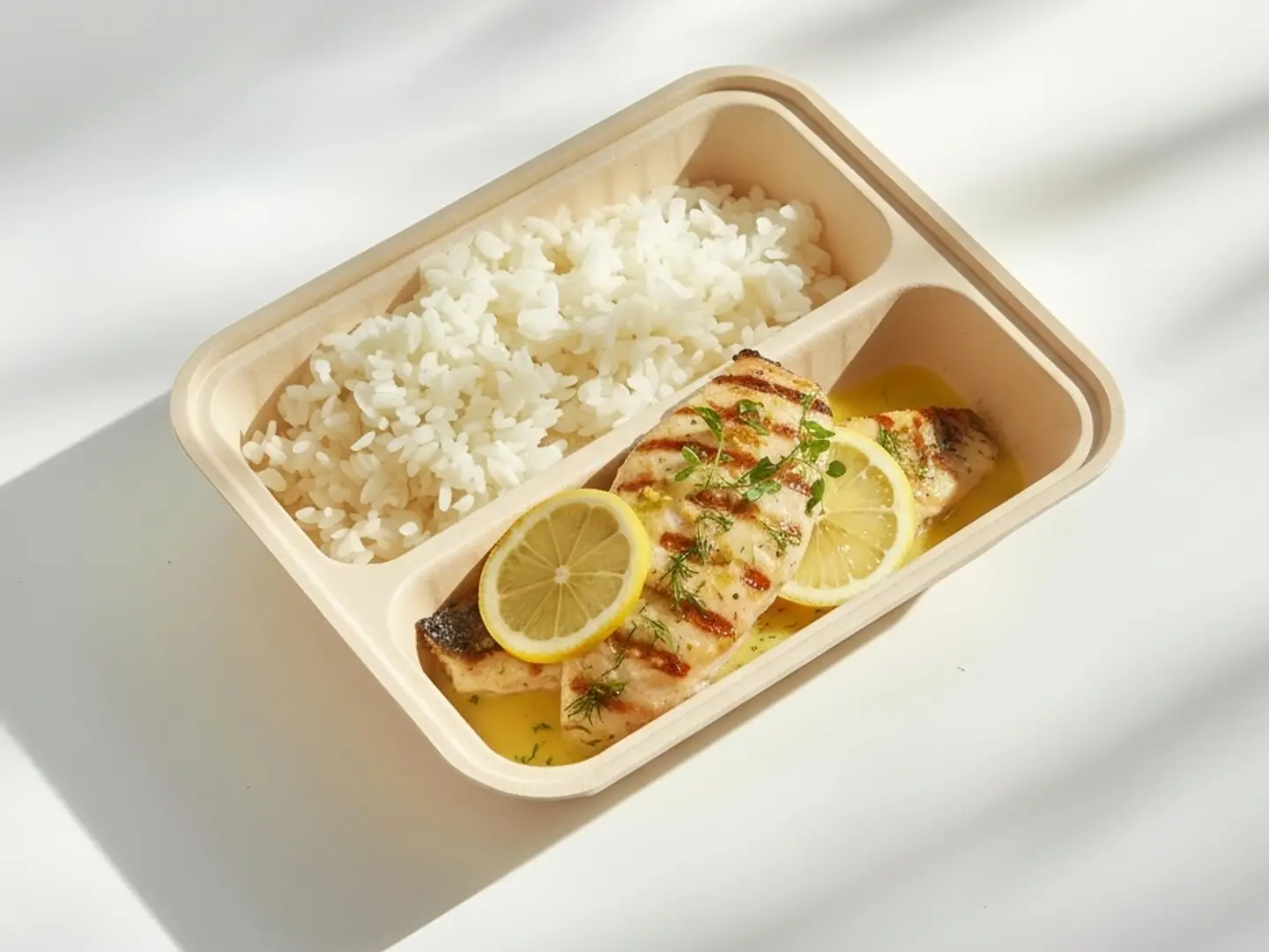 سمك فليه لؤس مع صوص ليمون