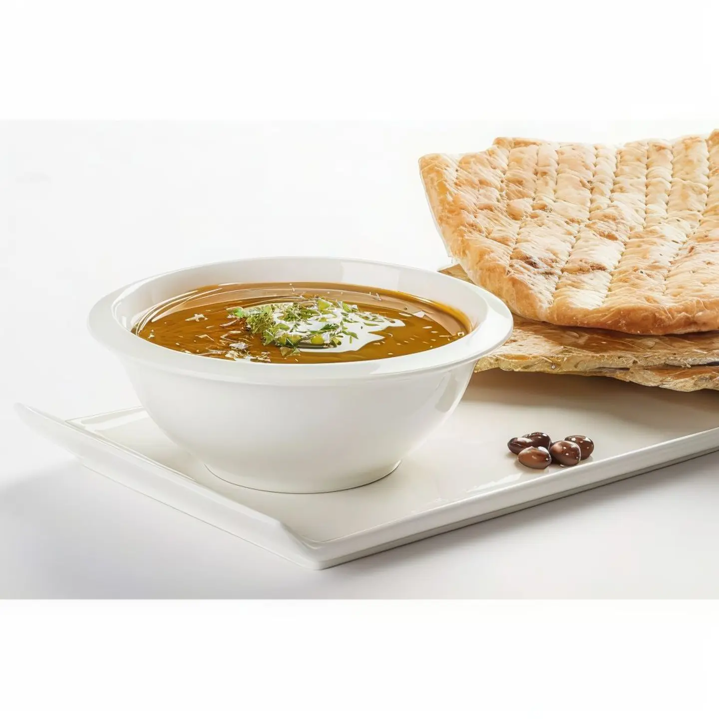 صحن قلابة بزيت الزيتون