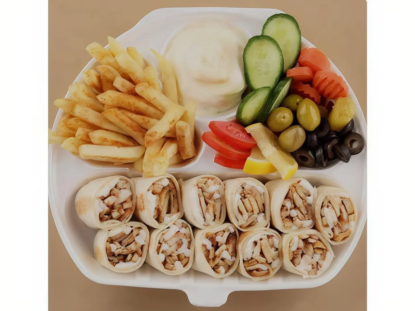 وجبة شاورما عربي