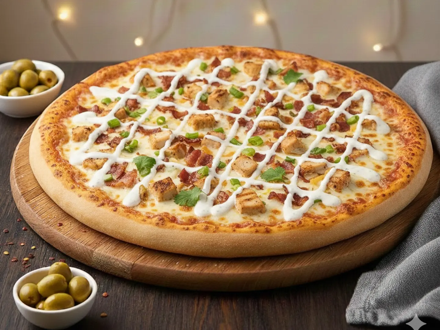 بيتزا دجاج رانش-كبير