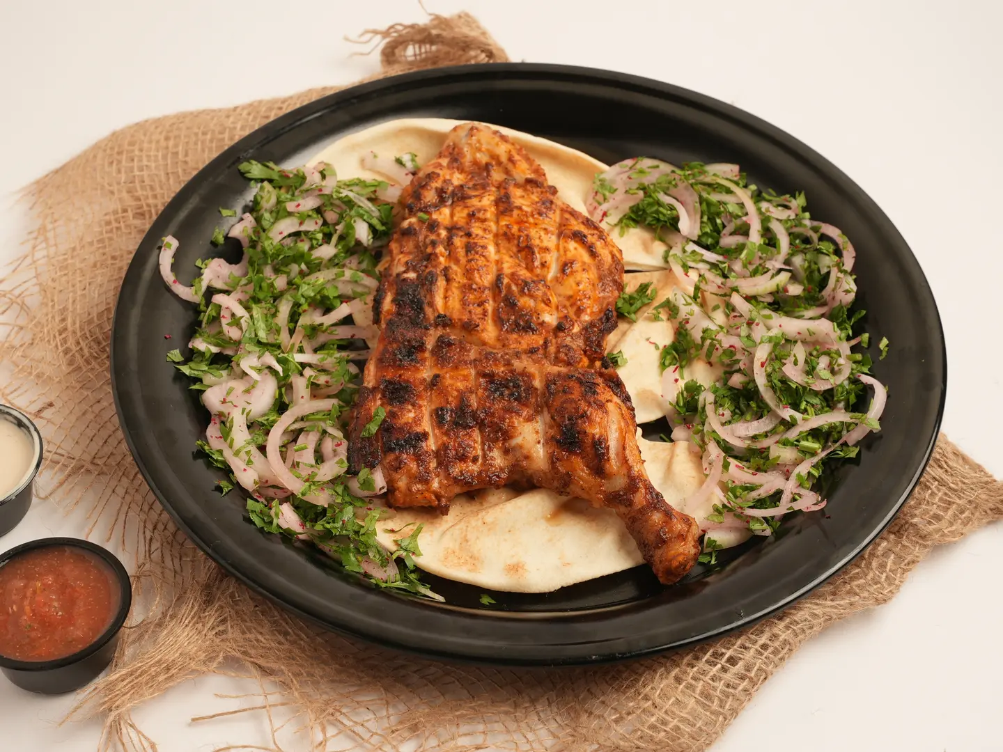 دجاج على الفحم - حبة