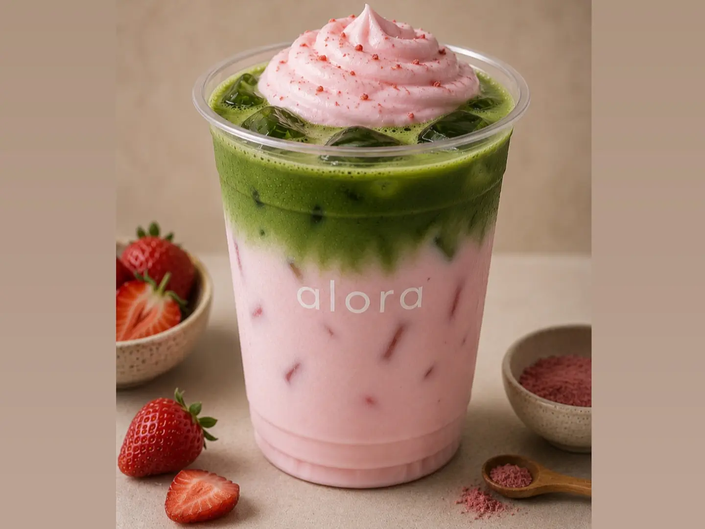 Strawberry Matcha