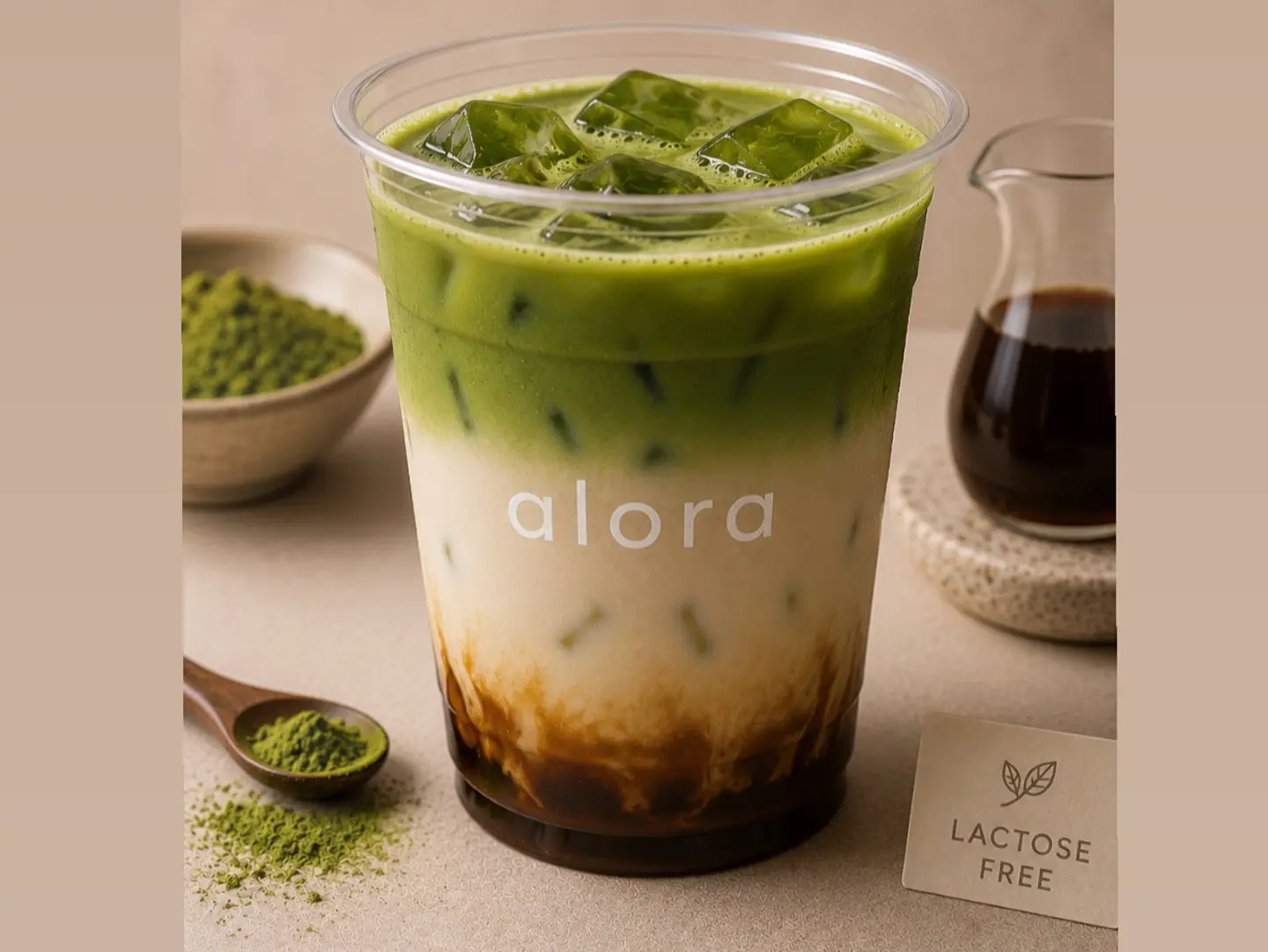 Matcha With Lactose Free Milk