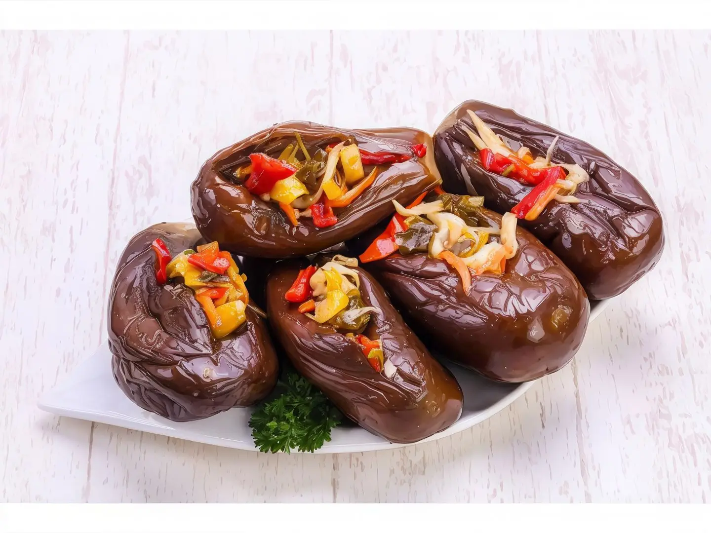 Pickled Eggplant Plate