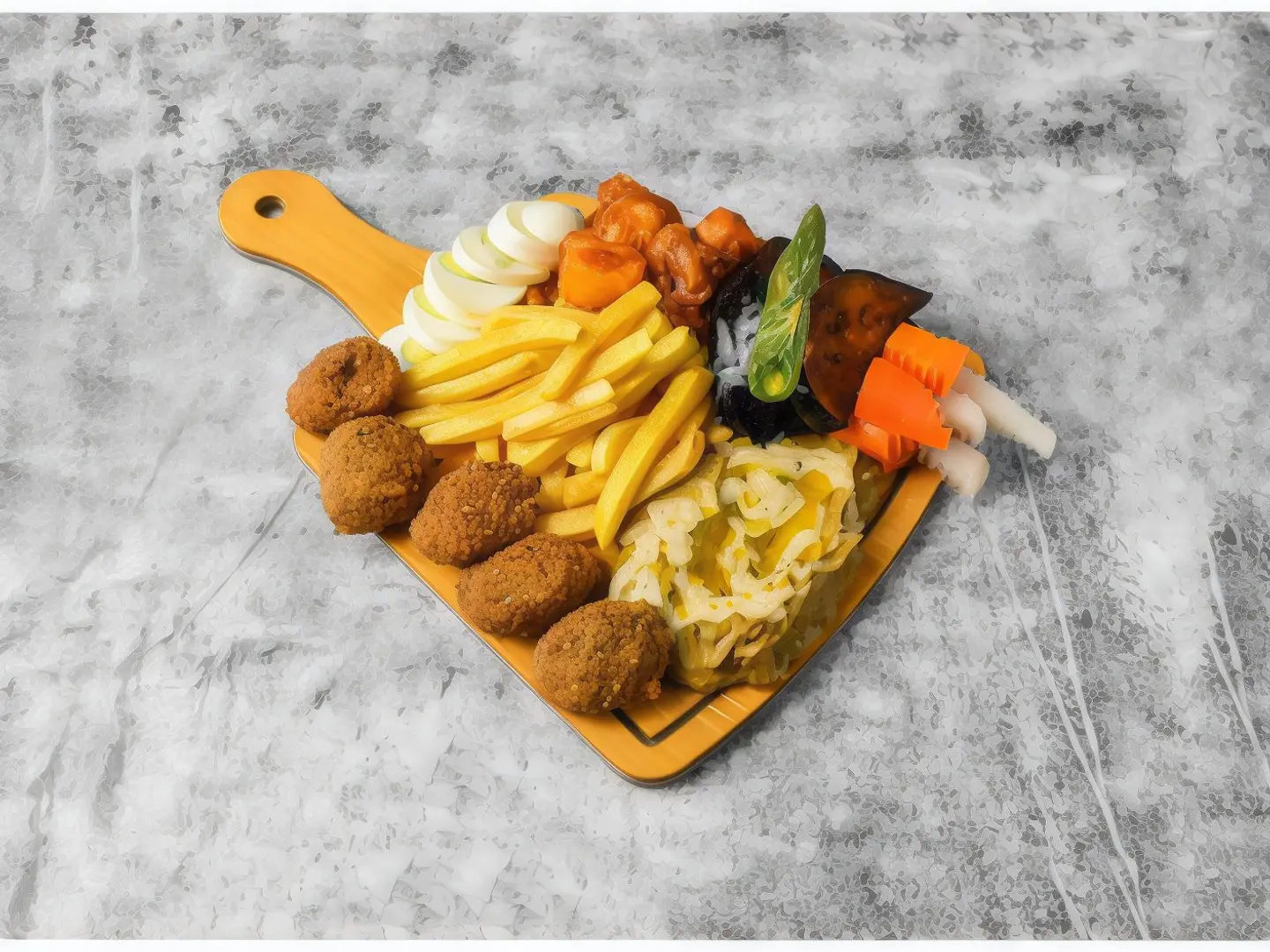 صحن طعمية مشكل