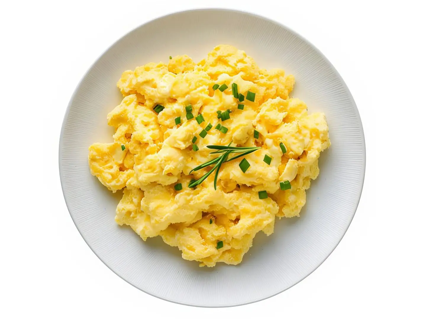 Fried Egg Plate With Cream Cheese