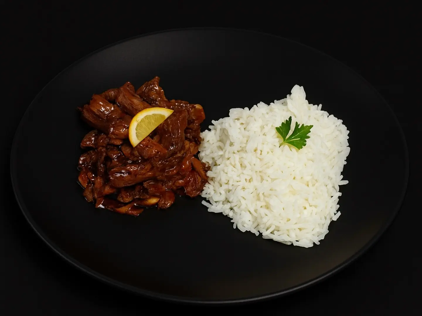 Tenderlion Meat With Mushrooms