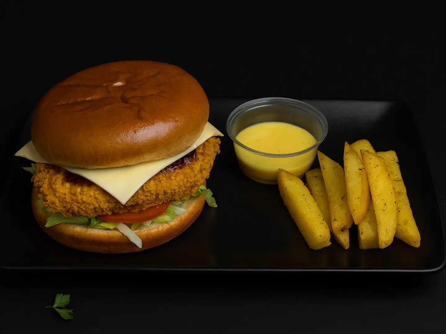 Korean Crispy Chicken Burger