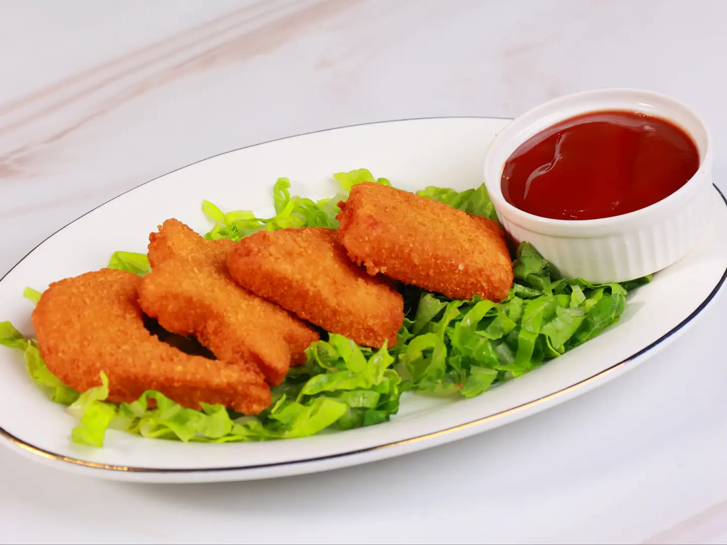 نوجت دجاج مع بطاطس