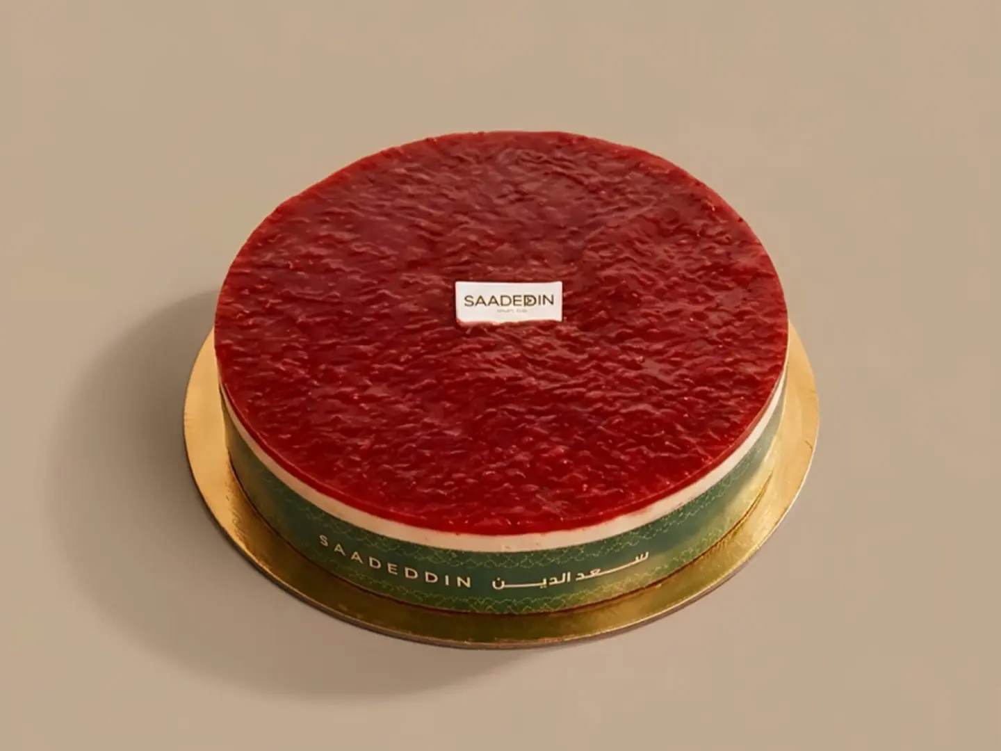 تشيز كيك سعد الدين بالتوت الاحمر