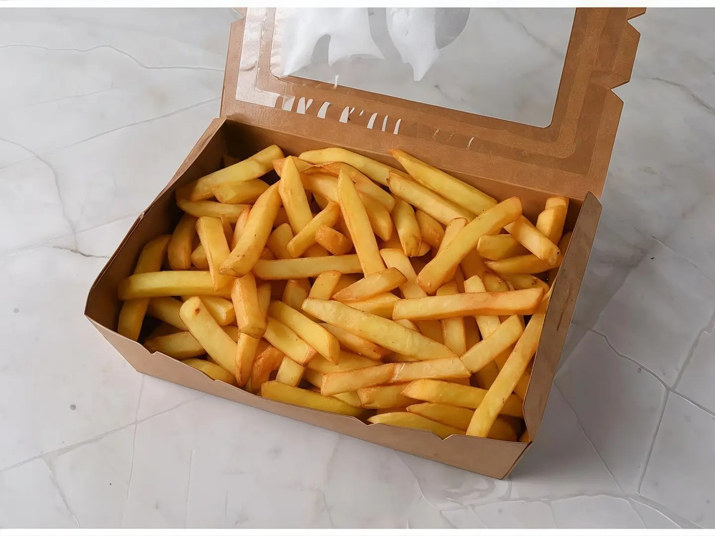 صحن بطاطس وسط