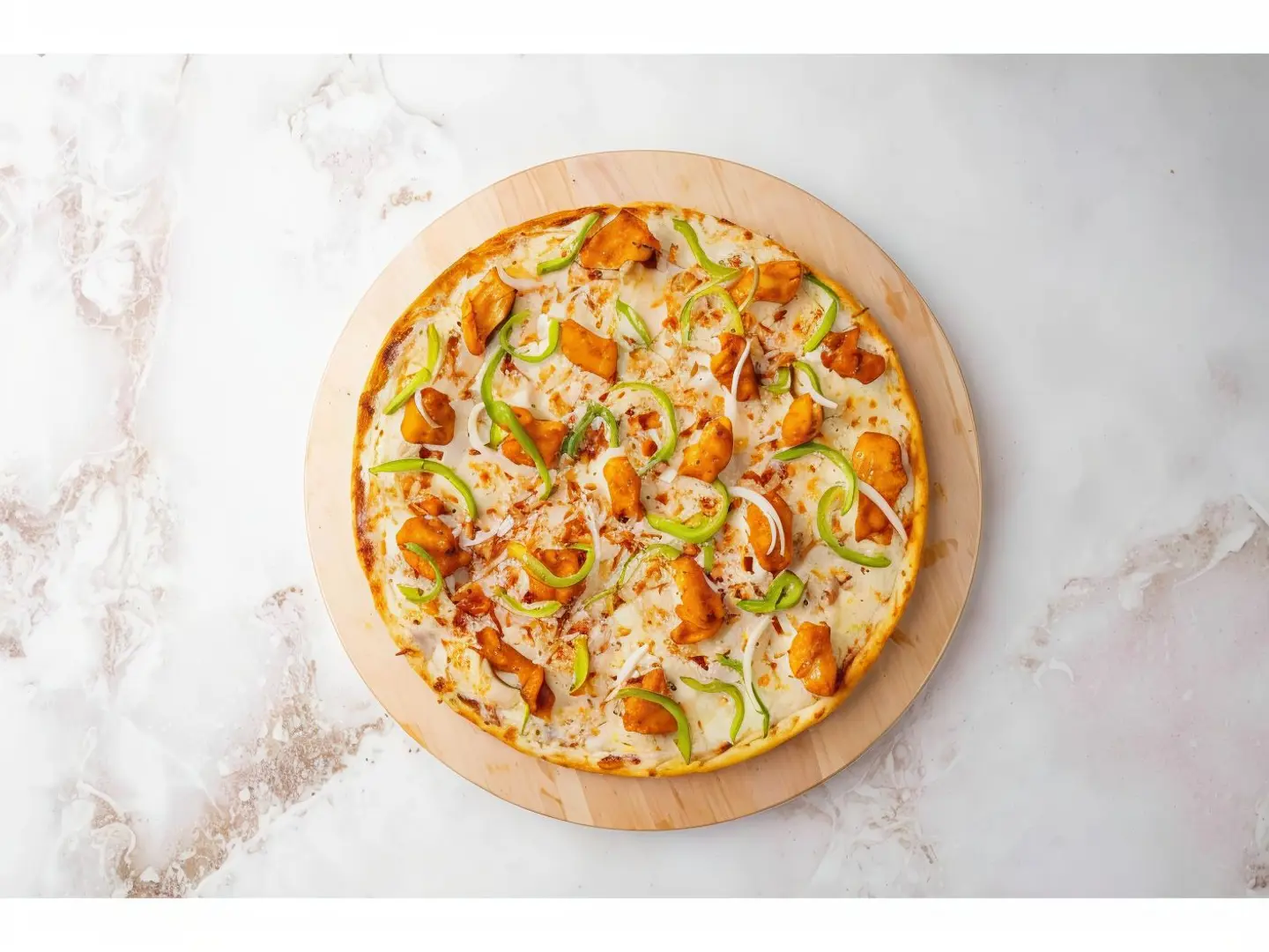 بيتزا خضار دجاج