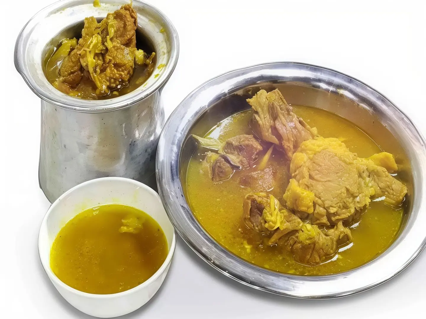 لحم برم مع المرق مع الرز الشعبي