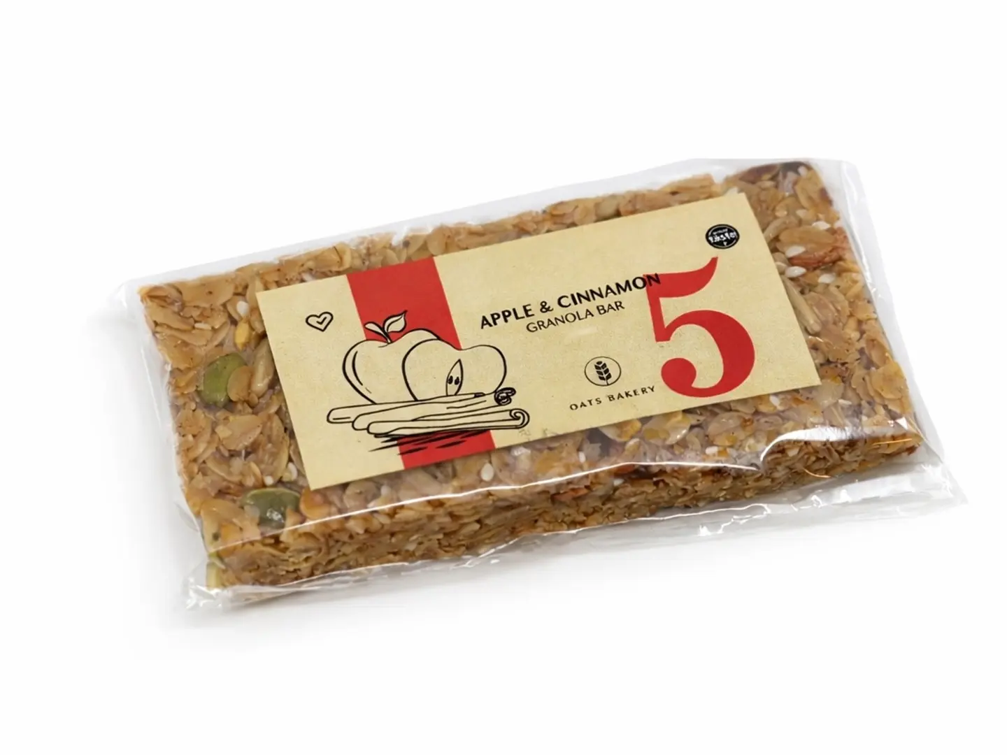 جرانولا بار التفاح والقرفة