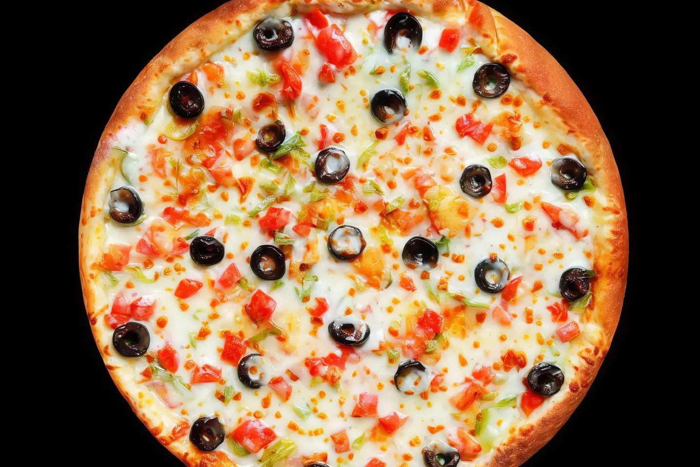 Vegetable Cream Cheese Pizza