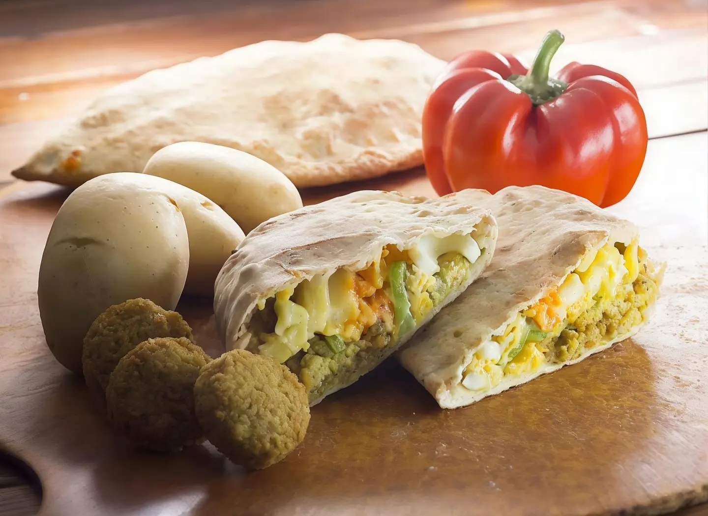 فطيرة فلافل جبن