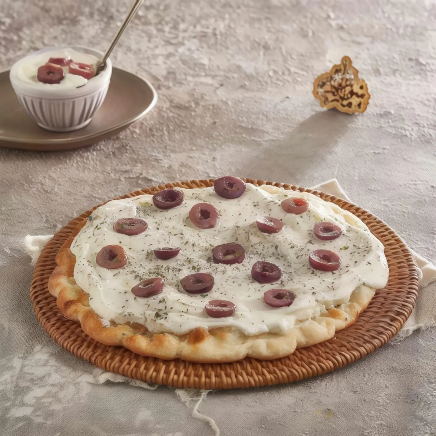 فطيرة لبنة وزيتون