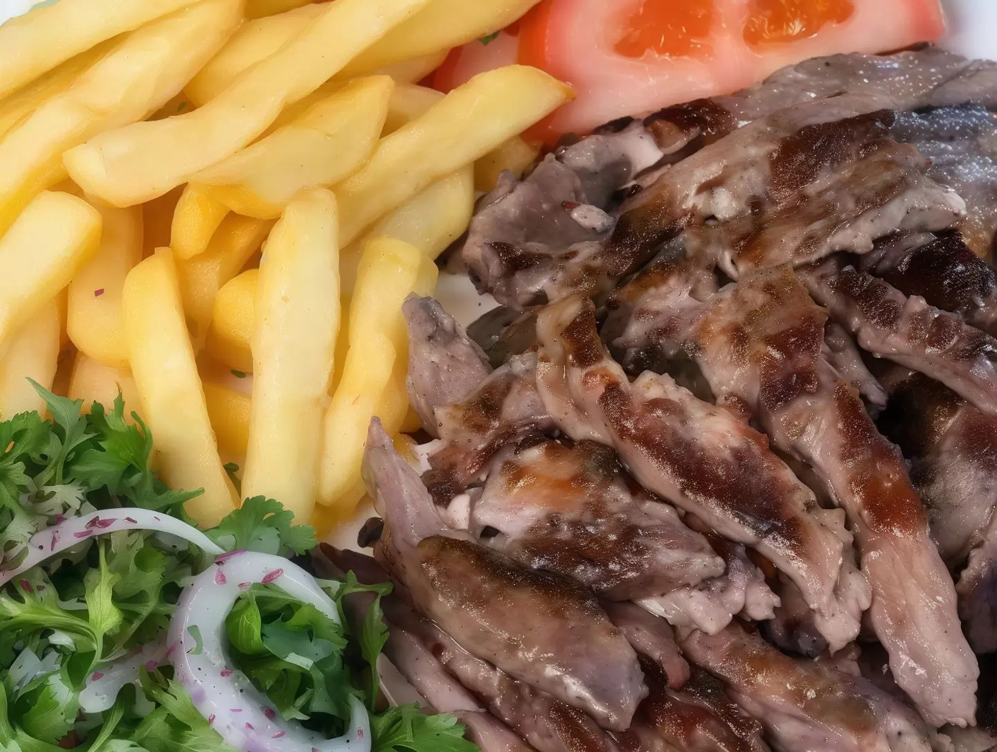 صحن شاورما لحم صغير
