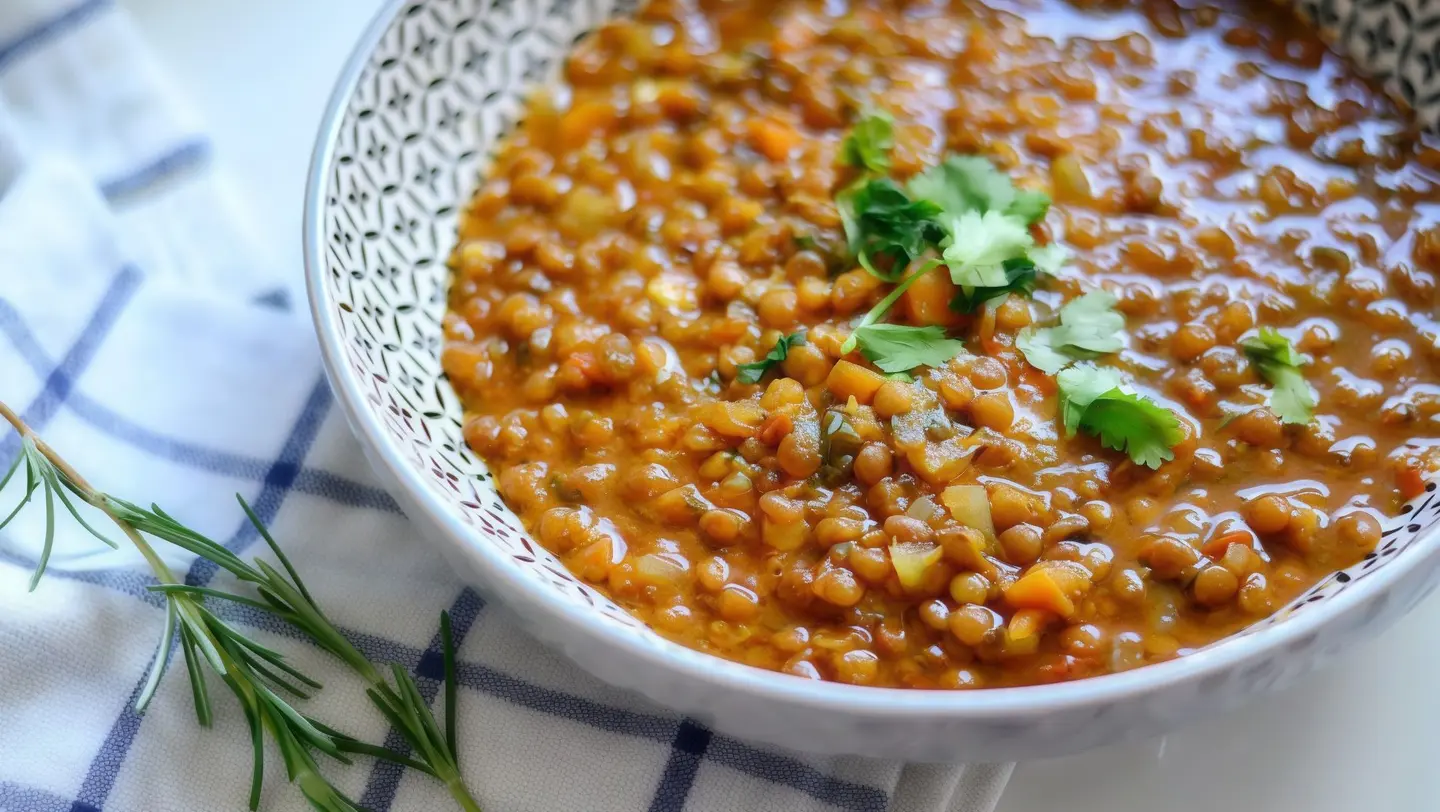 طاجن عدس مغربي
