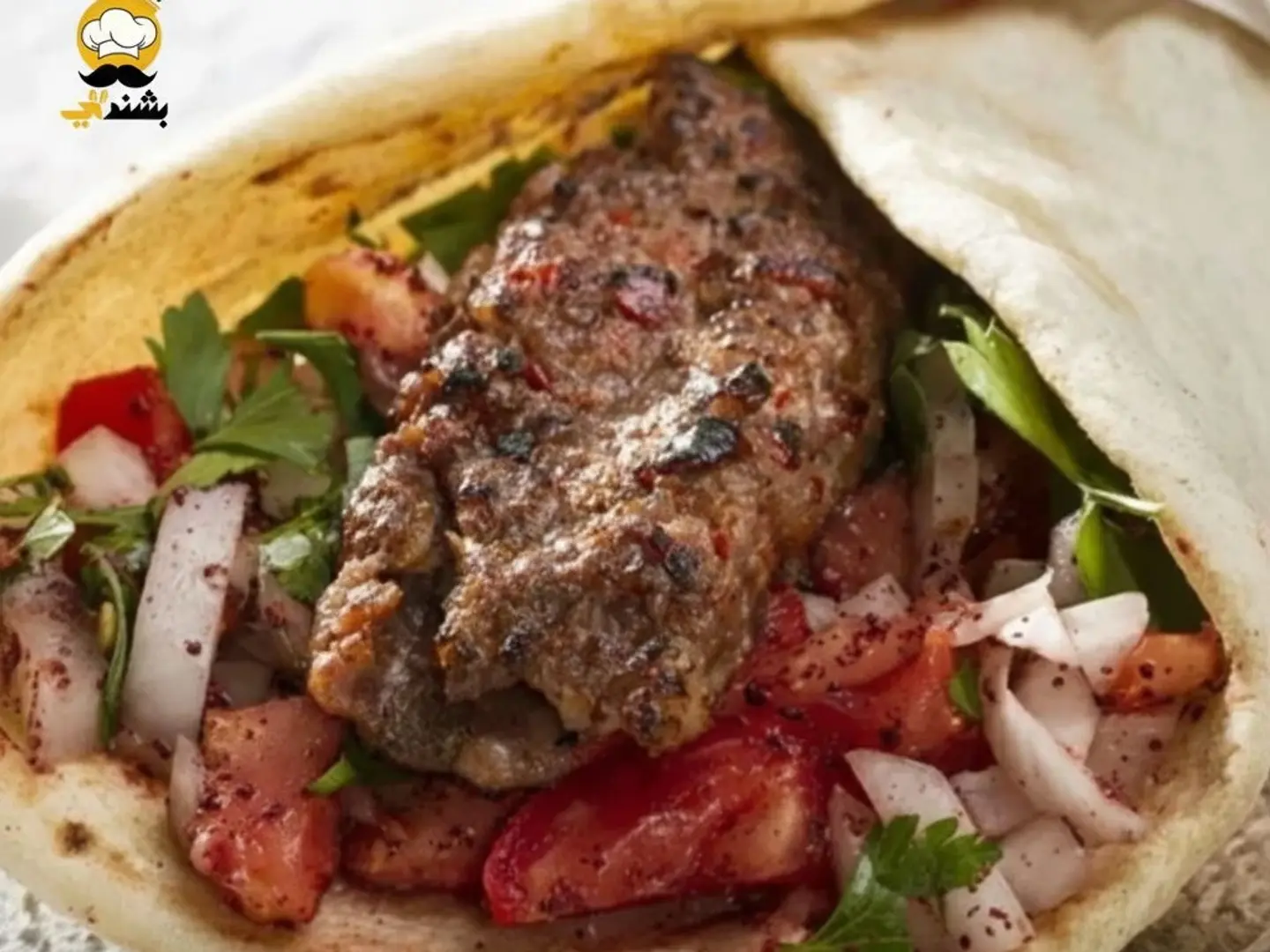 ساندوتش كباب لحم