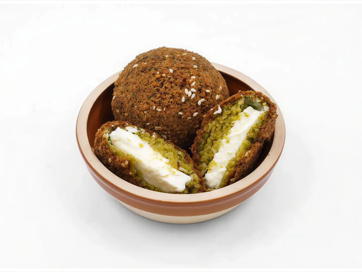 Stuffed Falafel With Kiri Cheese