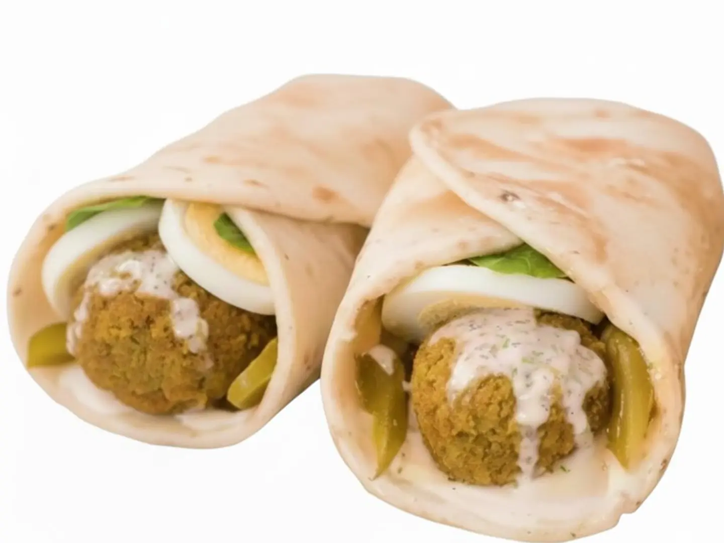 ساندويتش فلافل مشكل مع البيض