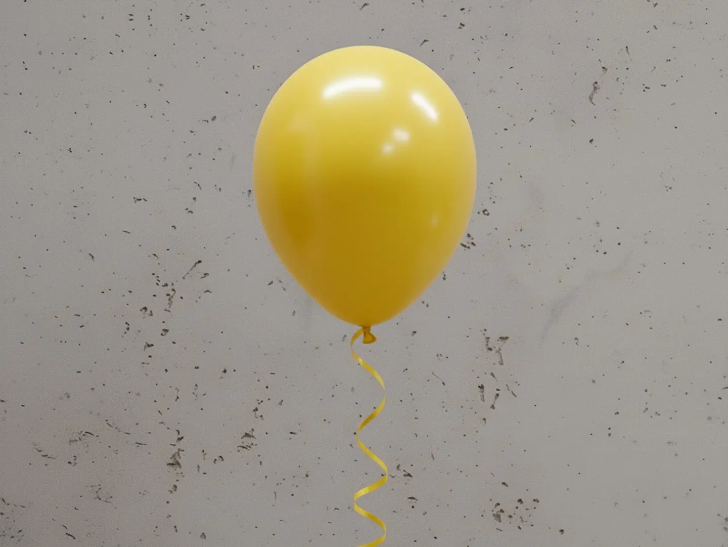 Yellow Helium Balloon