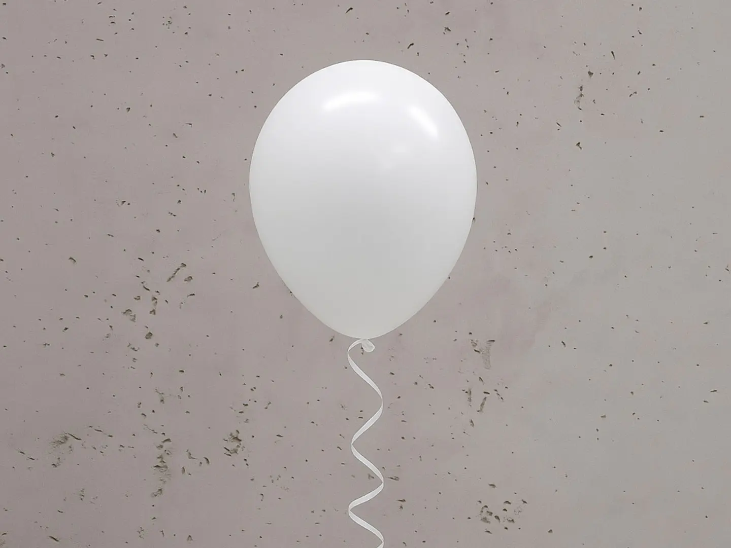 White Helium Balloon