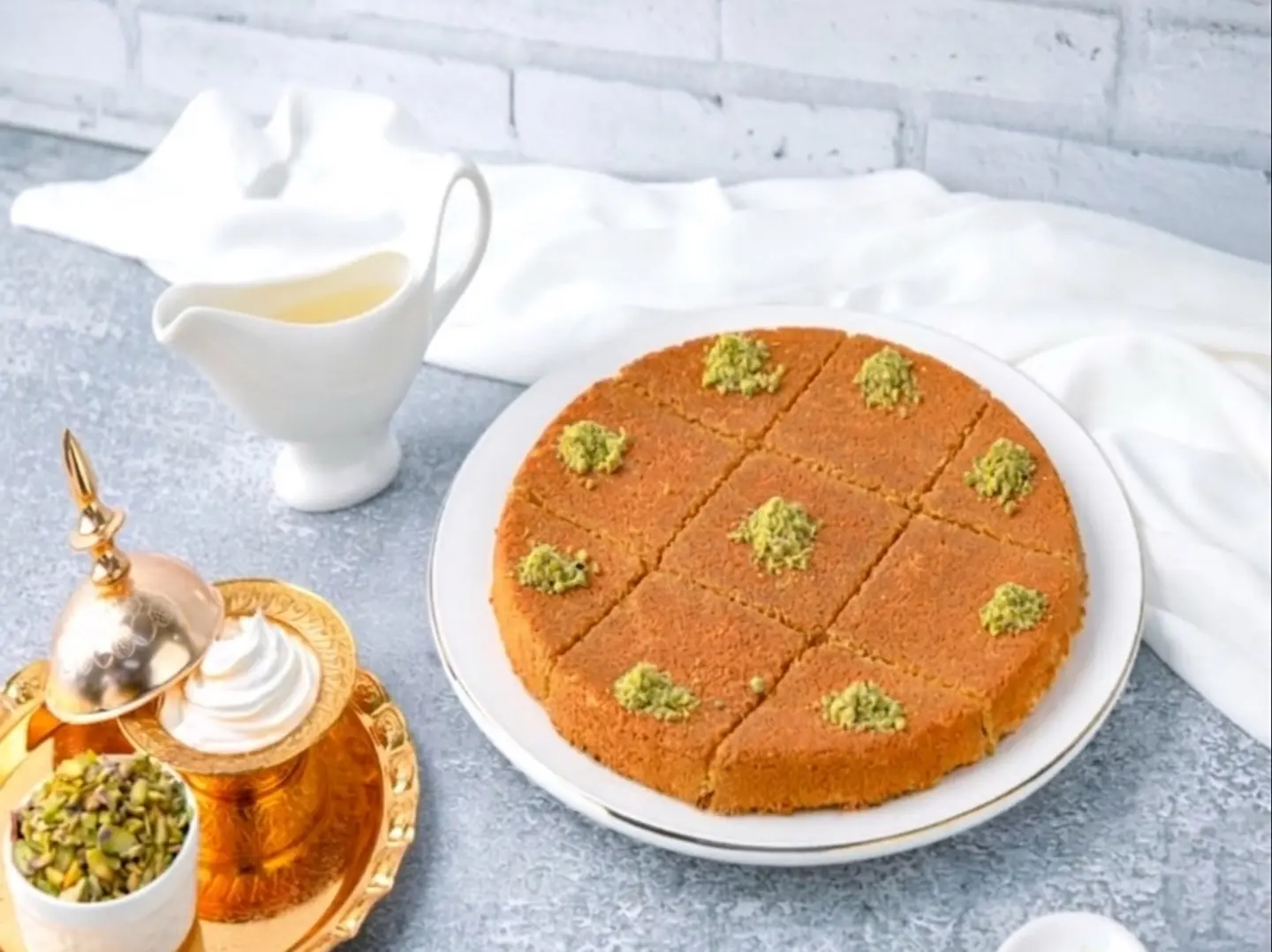 طبق كيلو كنافة بالقشطة