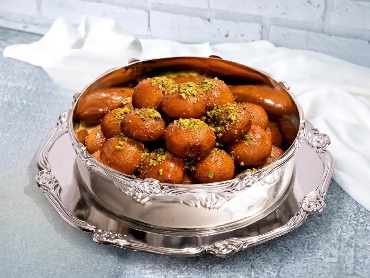 طبق نصف كيلو لقيمات بالجبنة