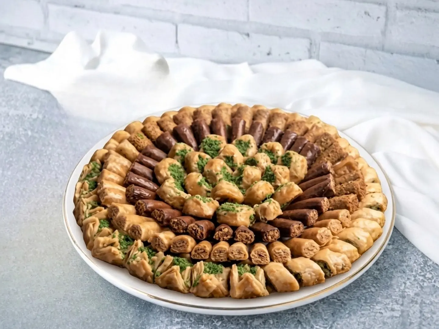 طبق كيلو بقلاوة مشكلة