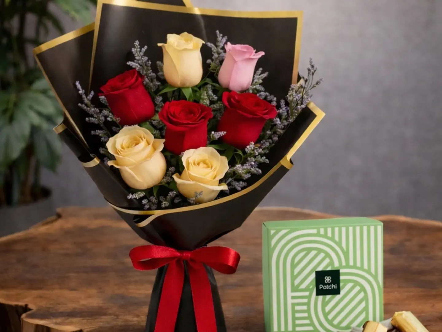 تنسيق ورد مع شوكلاتة باتشي 6