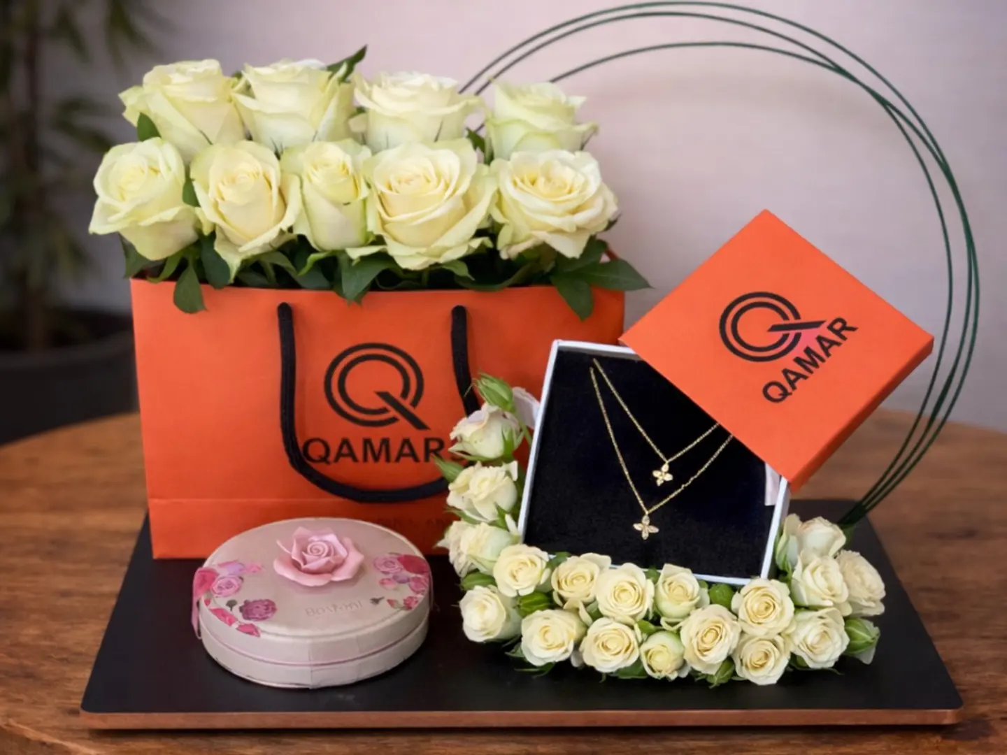 تنسيق سلسال مع ورد 6