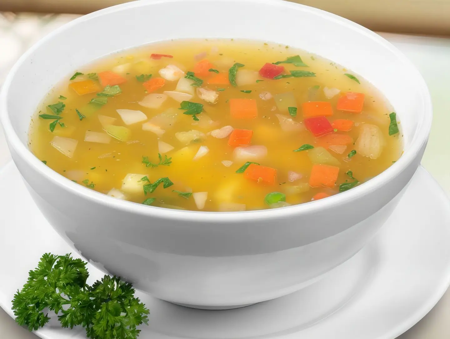 شوربة خضار صافية