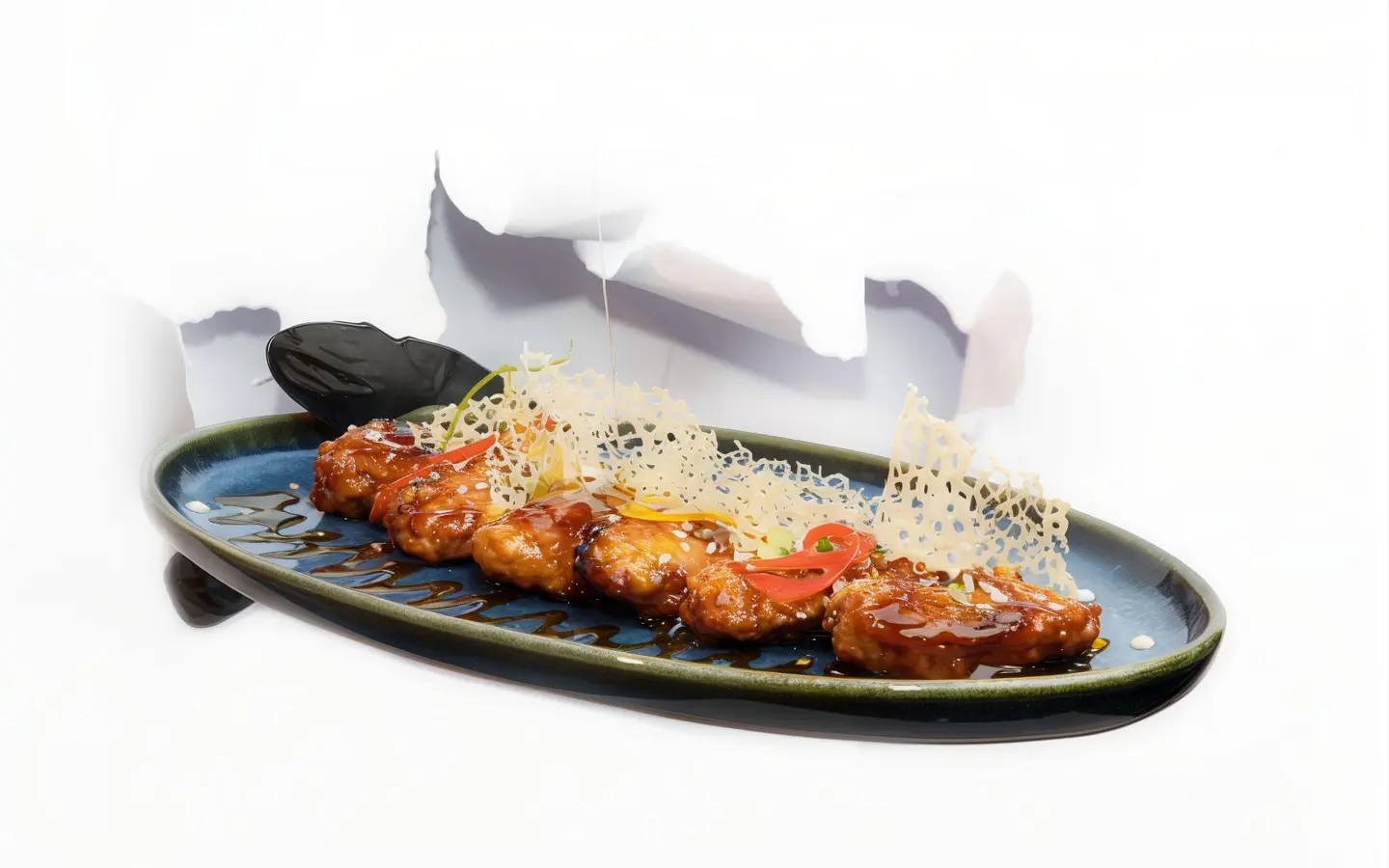 أجنحة دجاج بالعسل