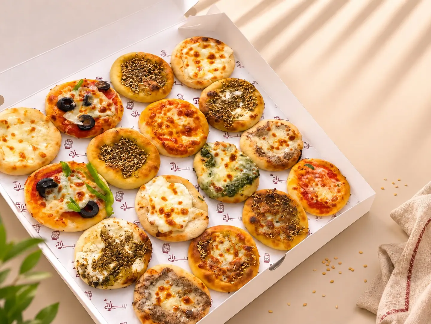 Box Of 16 Small Pizzas Of Your Choice