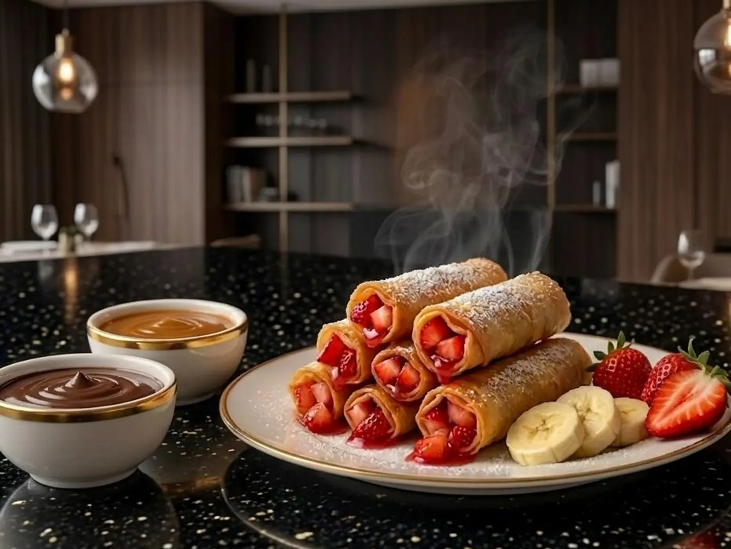 Strawberry Spring Roll