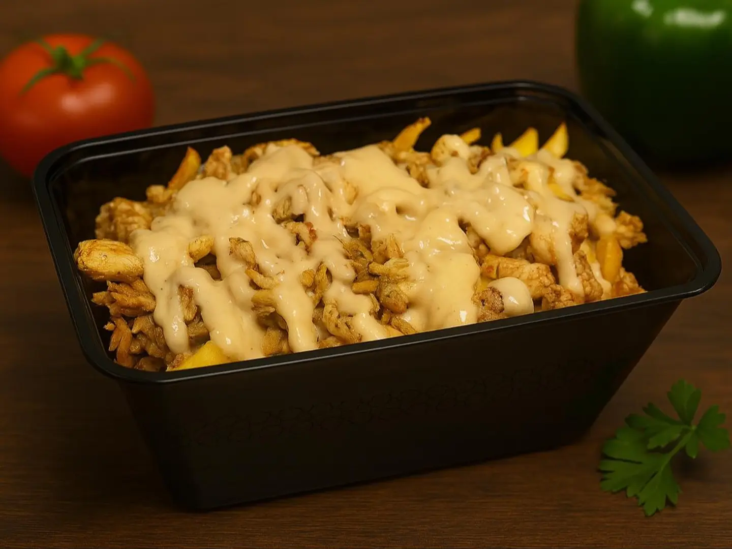 بطاطس شاورما دجاج